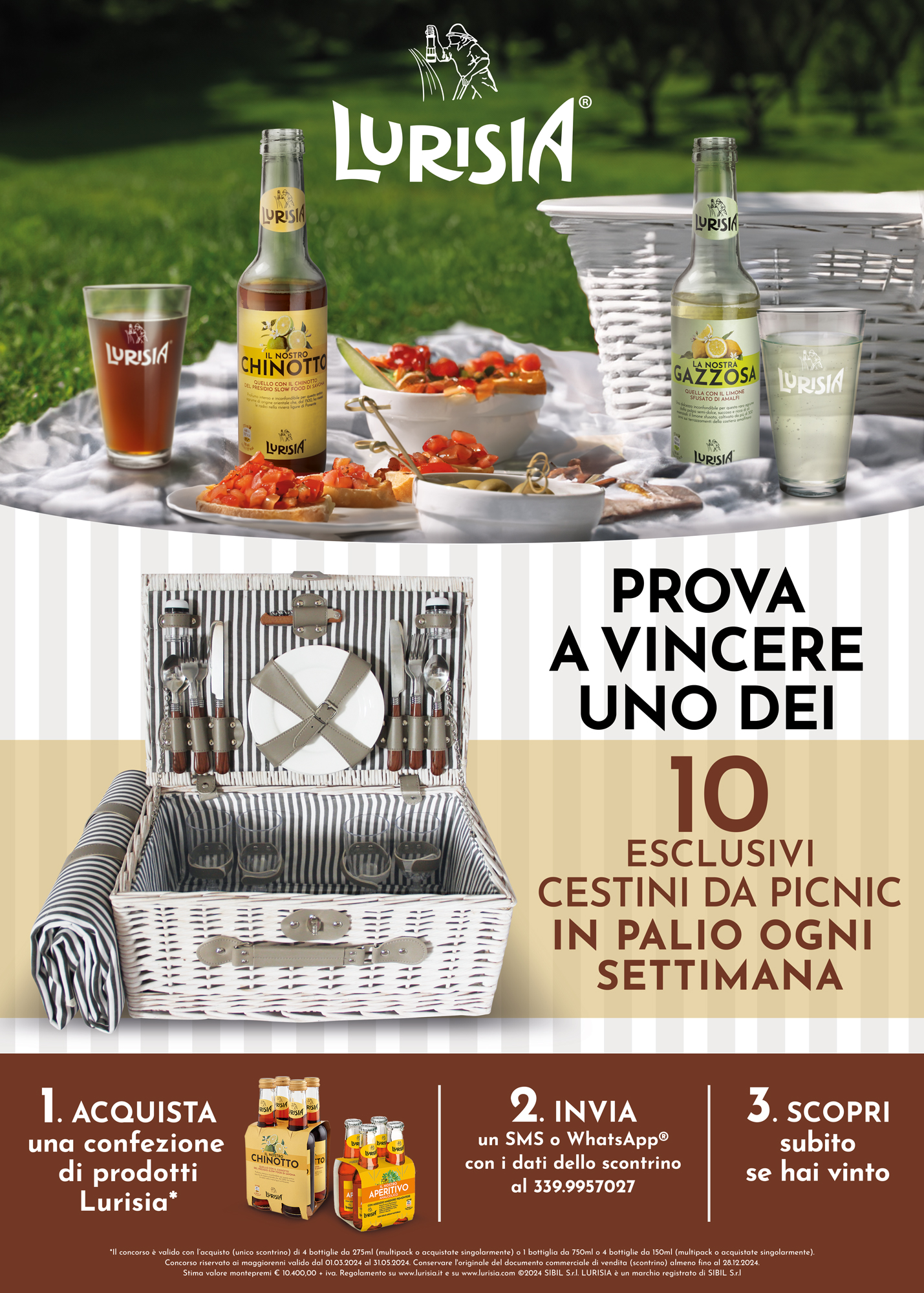 Con Lurisia vinci il cesto da picnic !