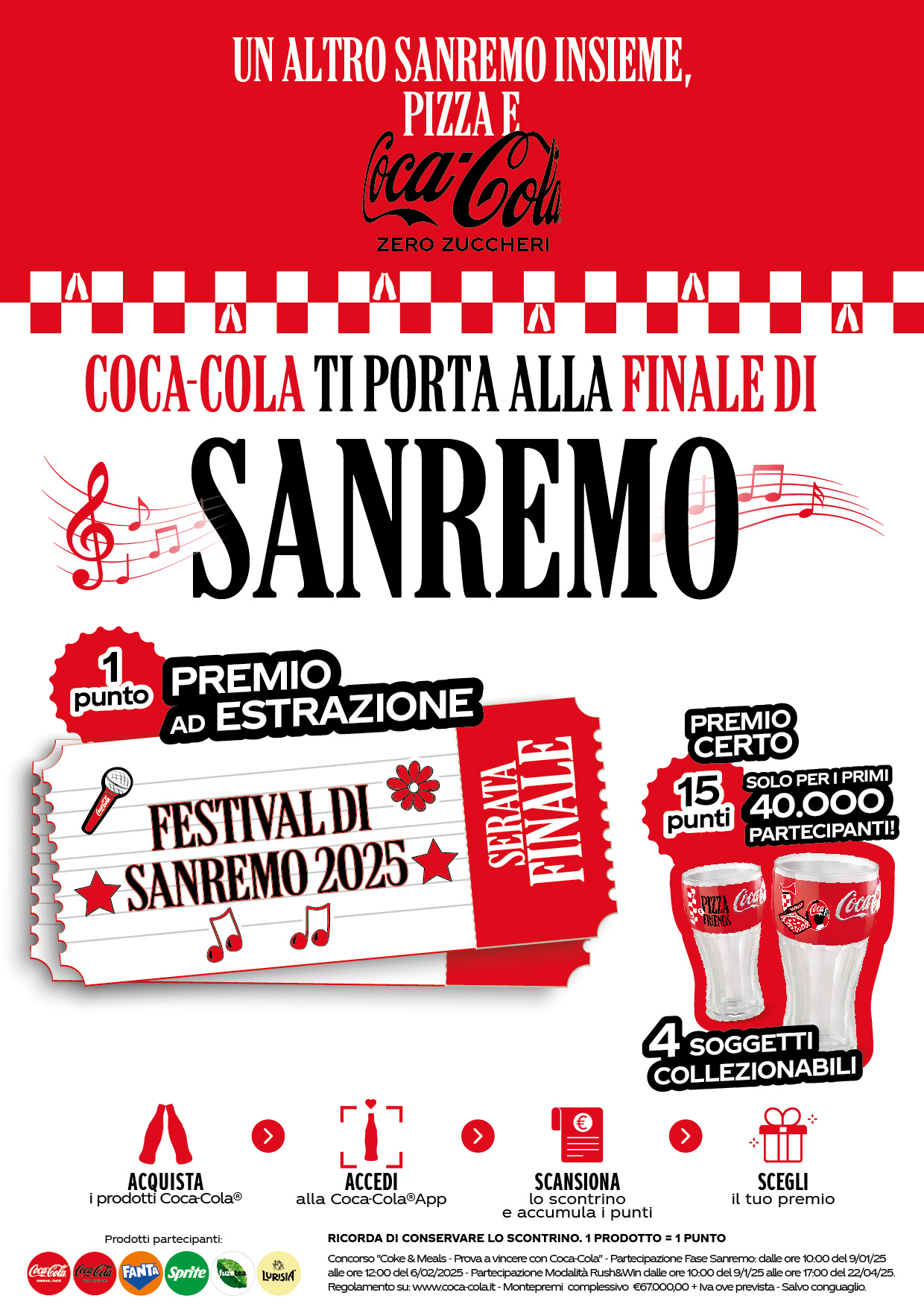 Coca-Cola ti porta alla finale di Sanremo !