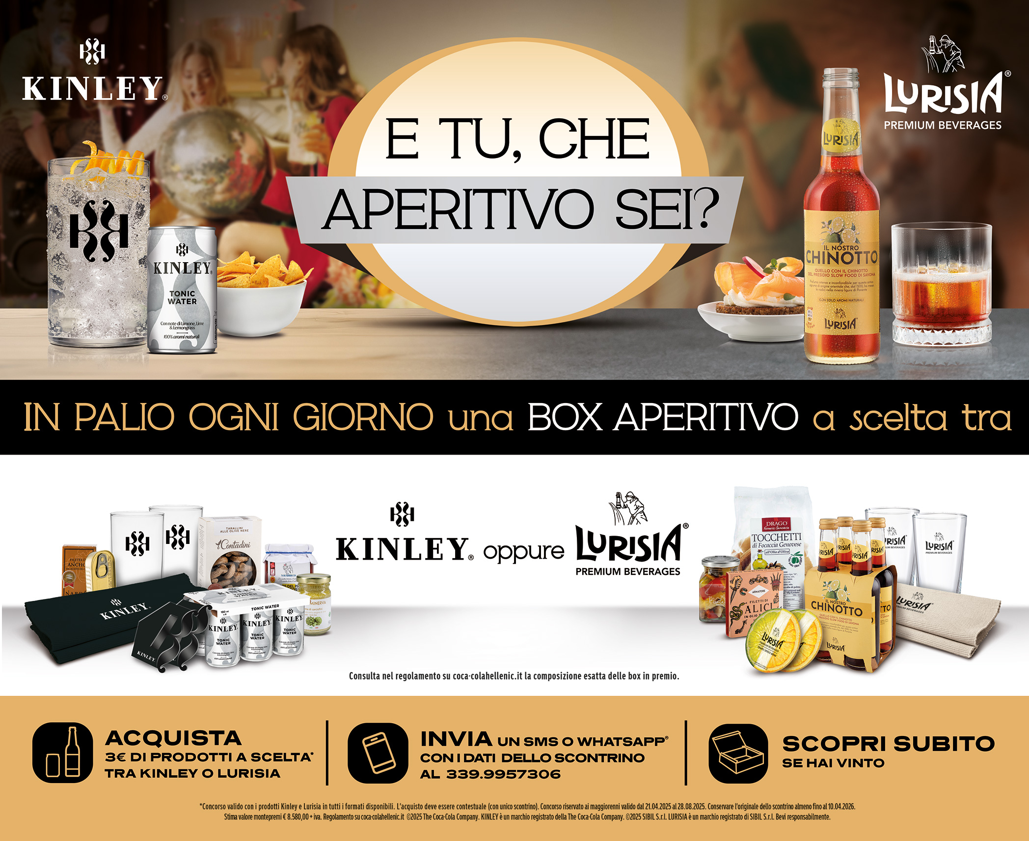VINCI UN FANTASTICO BOX APERITIVO CON LURISIA E KINLEY !