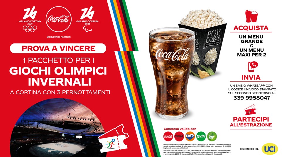 LE OLIMPIADI CON COCA-COLA E UCI CINEMAS