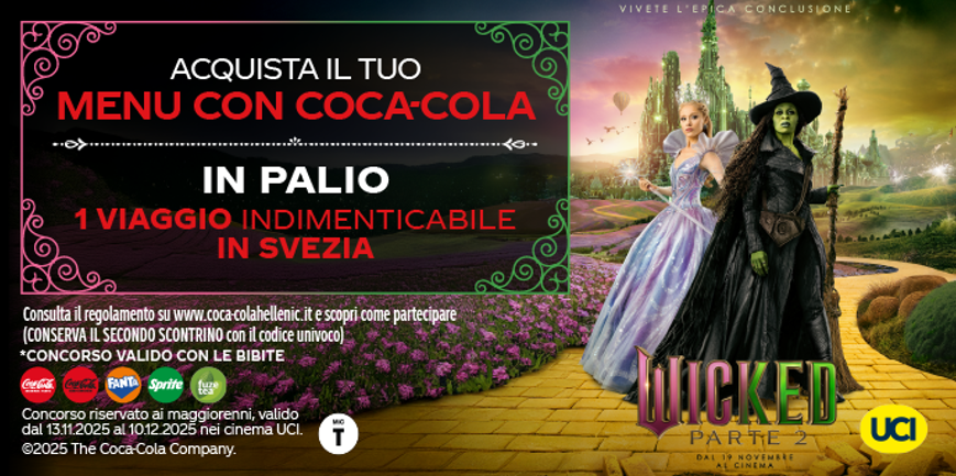 VINCI LA SVEZIA CON COCA-COLA E UCI CINEMAS